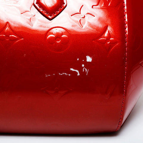 LOUIS VUITTON 2010 Monogram Vernis Sherwood PM Shoulder Bag Red WS21363