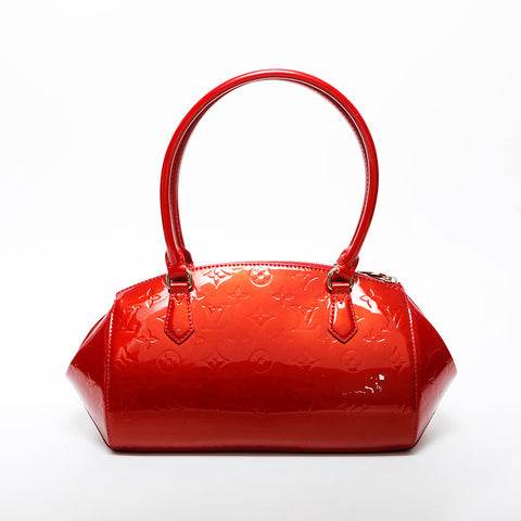 LOUIS VUITTON 2010 Monogram Vernis Sherwood PM Shoulder Bag Red WS21363