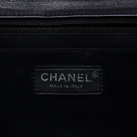 CHANEL 15th series 2011 Punching Matelasse Flap Chain Shoulder Bag black WS21364