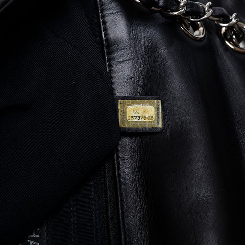 CHANEL 15th series 2011 Punching Matelasse Flap Chain Shoulder Bag black WS21364