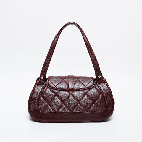 CHANEL 10 series 2005-2006 Caviar 2.55 Shoulder Bag Red WS21366