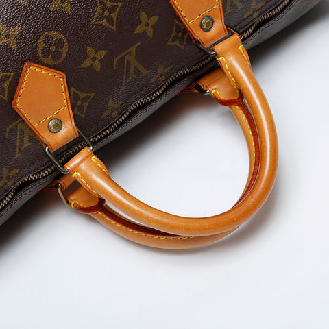 LOUIS VUITTON 1991 Monogram Speedy 40 Handbag Brown WS21372
