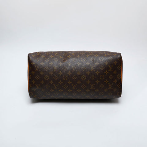 LOUIS VUITTON 1991 Monogram Speedy 40 Handbag Brown WS21372