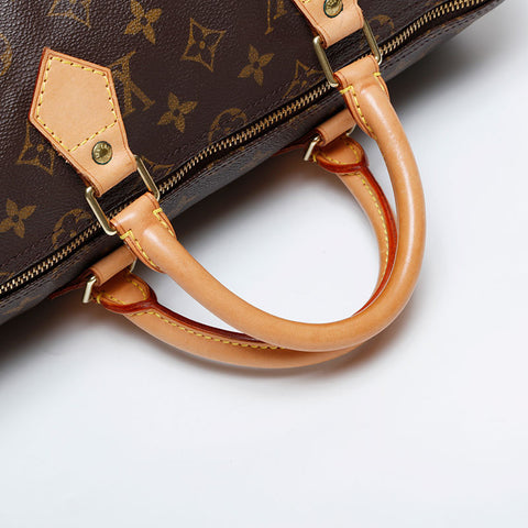 LOUIS VUITTON 1999 Monogram Speedy 35 Handbag Brown WS21373
