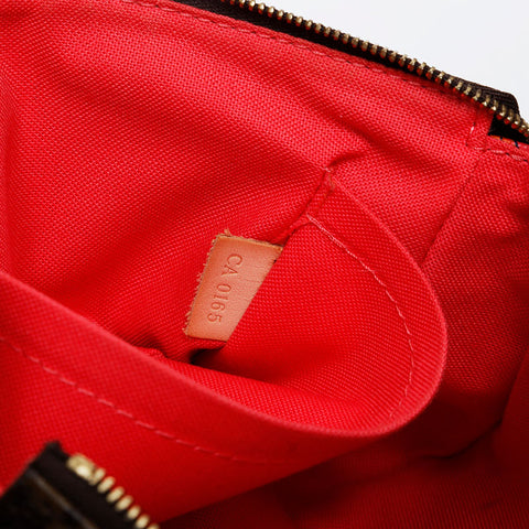 LOUIS VUITTON 2015 Monogram La Mage Coral Pochette Accessoires Shoulder Bag Brown WS21374