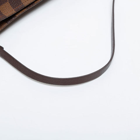LOUIS VUITTON 2003 Damier Truth Makeup Handbag Brown WS21375