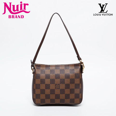 LOUIS VUITTON 2003 Damier Truth Makeup Handbag Brown WS21375