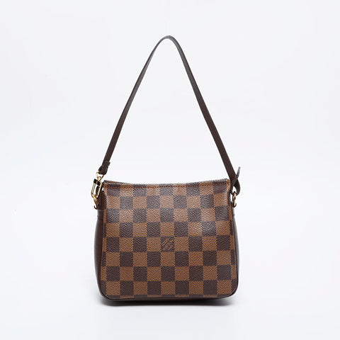 LOUIS VUITTON 2003 Damier Truth Makeup Handbag Brown WS21375