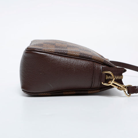 LOUIS VUITTON 2003 Damier Truth Makeup Handbag Brown WS21375