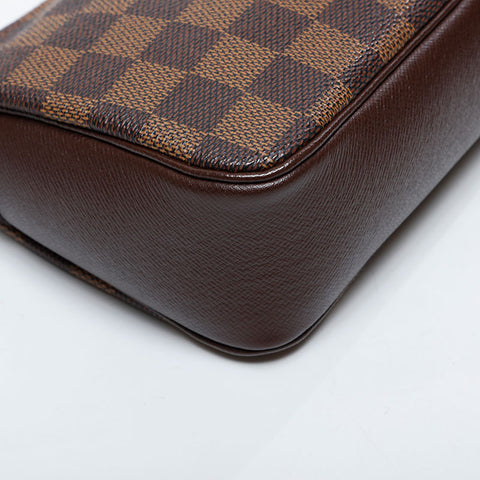 LOUIS VUITTON 2003 Damier Truth Makeup Handbag Brown WS21375