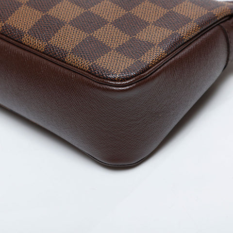 LOUIS VUITTON 2003 Damier Truth Makeup Handbag Brown WS21375