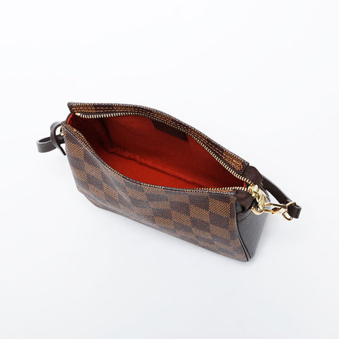 LOUIS VUITTON Damier Truth Makeup, 2000 Handbag Brown WS21376