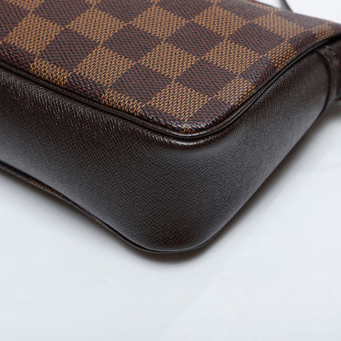 LOUIS VUITTON Damier Truth Makeup, 2000 Handbag Brown WS21376