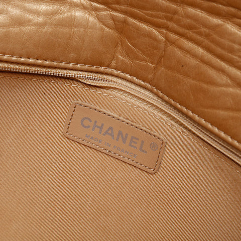 CHANEL 10 series 2005-2006 2.55 Chocolate Bar Chain Shoulder Bag gold WS21377