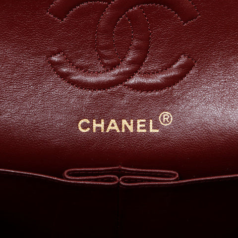 CHANEL 1st Series 1989-1991 Matelasse 9.1" Double Flap Chain Shoulder Bag black WS21382