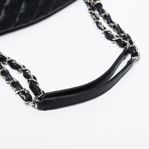 CHANEL 15th series 2011 Mademoiselle Bowling Bag Caviar Shoulder Bag black WS21383