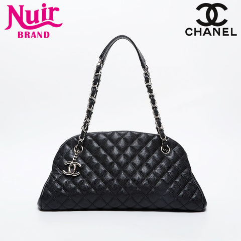 CHANEL 15th series 2011 Mademoiselle Bowling Bag Caviar Shoulder Bag black WS21383