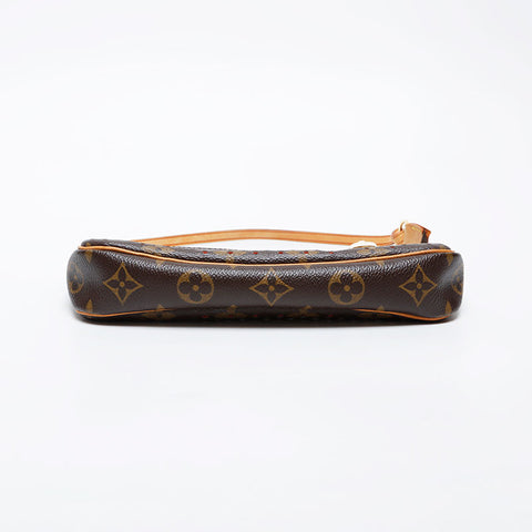 LOUIS VUITTON 2006 Monogram Perfo Pochette Accessoires Shoulder Bag Brown WS21389