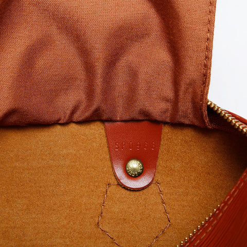 LOUIS VUITTON 1998 Epi Speedy 25 Handbag Brown WS21391