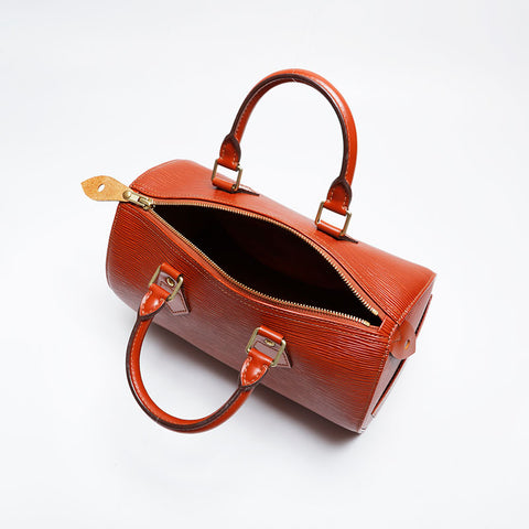 LOUIS VUITTON 1998 Epi Speedy 25 Handbag Brown WS21391