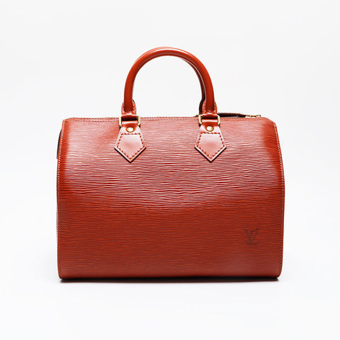 LOUIS VUITTON 1998 Epi Speedy 25 Handbag Brown WS21391
