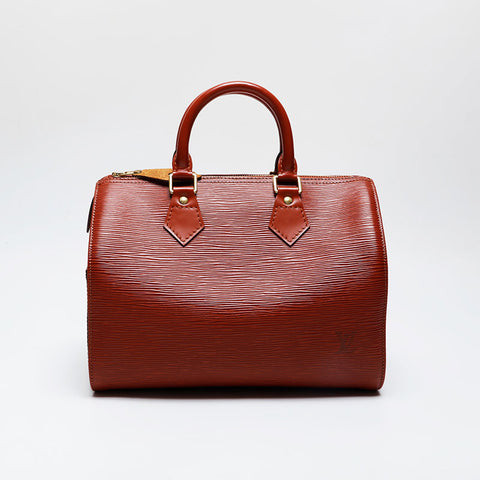 LOUIS VUITTON 1998 Epi Speedy 25 Handbag Brown WS21391
