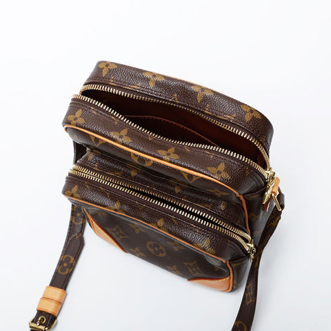 LOUIS VUITTON 2003 Monogram Amazon Shoulder Bag Brown WS21392