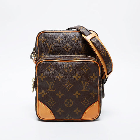 LOUIS VUITTON 2003 Monogram Amazon Shoulder Bag Brown WS21392