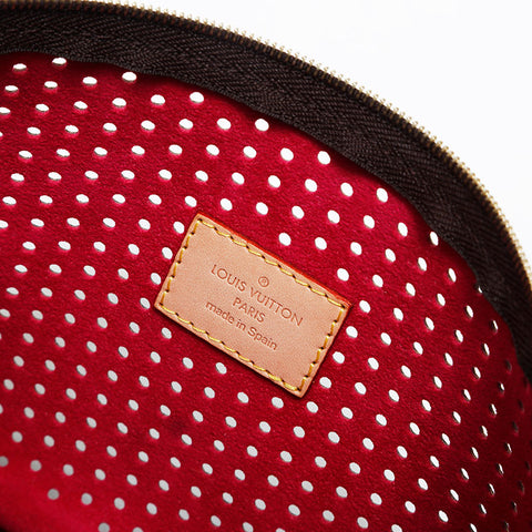 LOUIS VUITTON 2006 Monogram Perfo Pochette Accessoires Shoulder Bag Brown WS21393
