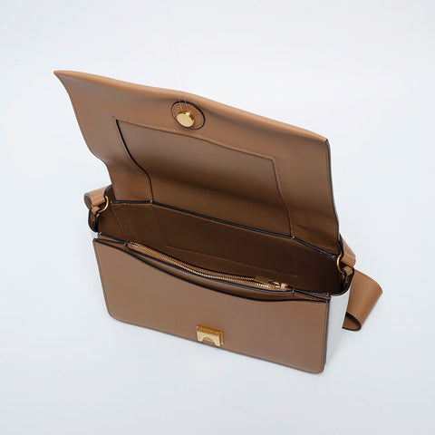 CELINE Leather Frame Shoulder Bag white WS21394