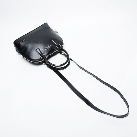 Salvatore Ferragamo 2-way leather top handle Handbag black WS21397