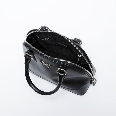 Salvatore Ferragamo 2-way leather top handle Handbag black WS21397