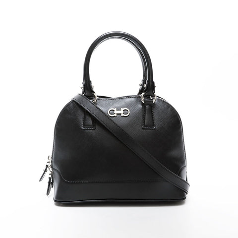 Salvatore Ferragamo 2-way leather top handle Handbag black WS21397
