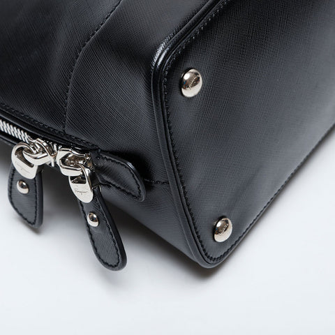 サルヴァトーレフェラガモ Salvatore Ferragamo 2way レザー トップハンドル ハンドバッグ ブラック WS21397