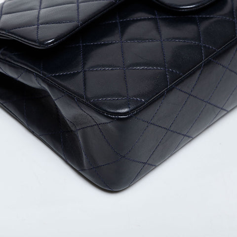 極美品 シャネル CHANEL 3番台 1994-1996 マトラッセ 23cm ダブルフラップ チェーン ショルダーバッグ  ブラック WS21403