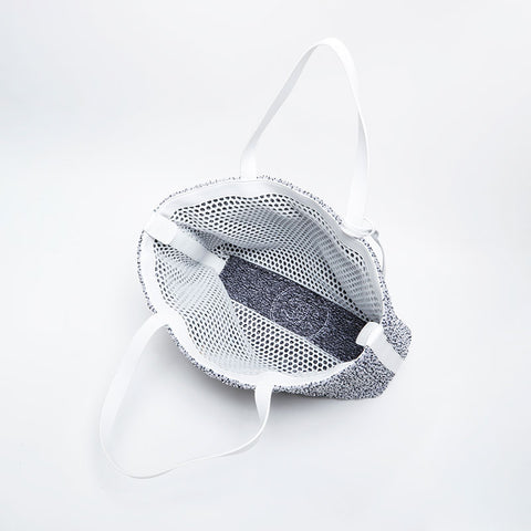 CHANEL Cruise Collection Pile Beach Bag Tote Bag white WS21411