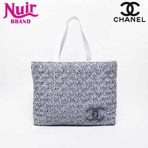CHANEL Cruise Collection Pile Beach Bag Tote Bag white WS21411
