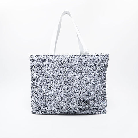 CHANEL Cruise Collection Pile Beach Bag Tote Bag white WS21411