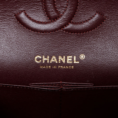 CHANEL 30s 2020-2021 Matelasse 9.8" Double Flap Lambskin Shoulder Bag black WS21413