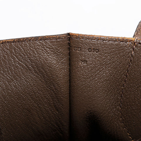 HERMES T-stamped Steve Buzas 35 Taurillon Clemence Taupe 2015 Shoulder Bag Brown WS21416