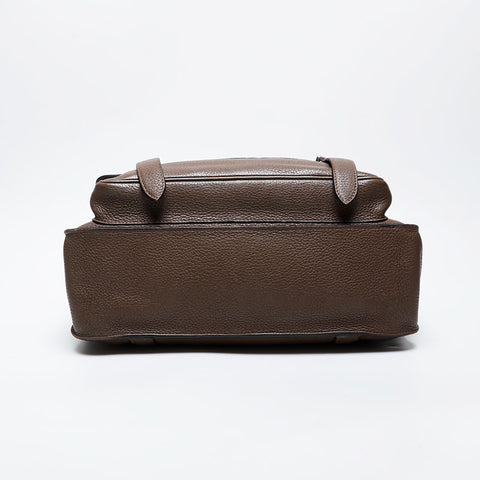 HERMES T-stamped Steve Buzas 35 Taurillon Clemence Taupe 2015 Shoulder Bag Brown WS21416