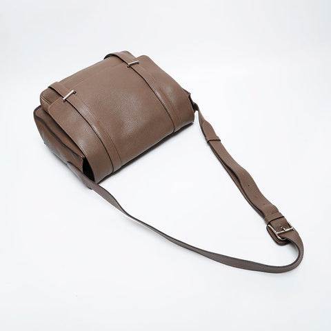 HERMES T-stamped Steve Buzas 35 Taurillon Clemence Taupe 2015 Shoulder Bag Brown WS21416