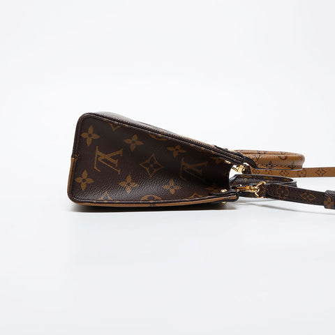 LOUIS VUITTON Monogram Giant On-the-Go BB Handbag Brown WS21417