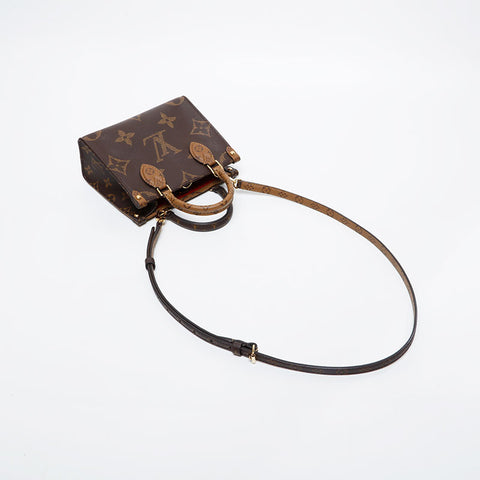 LOUIS VUITTON Monogram Giant On-the-Go BB Handbag Brown WS21417