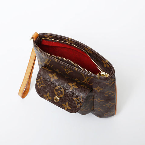 LOUIS VUITTON 2003 Monogram Partition Handbag Brown WS21418