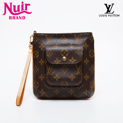 LOUIS VUITTON 2003 Monogram Partition Handbag Brown WS21418