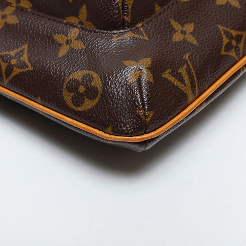 LOUIS VUITTON 2003 Monogram Partition Handbag Brown WS21418