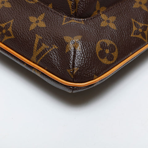 LOUIS VUITTON 2003 Monogram Partition Handbag Brown WS21418