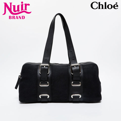 Chloe canvas Handbag black WS21419