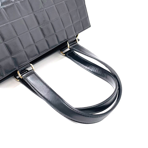 Chanel Chanel Matelasse Coco Mark Schokoladen-Bar 2002-2003 Handtaschen Lambskin Black WS2141